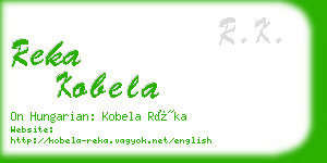 reka kobela business card